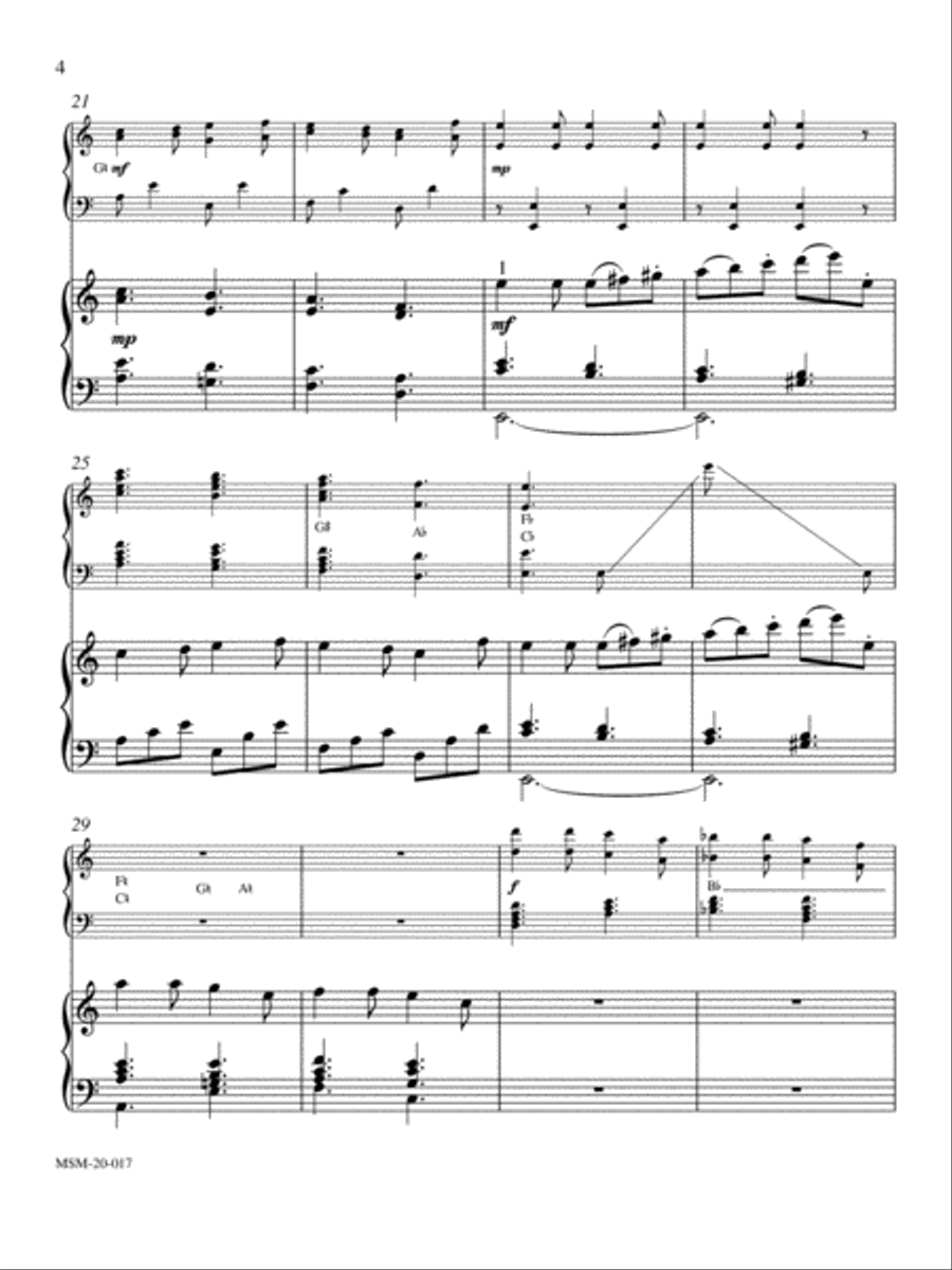 Three Advent Pieces for Harp and Organ Harp scores gallery preview page 4