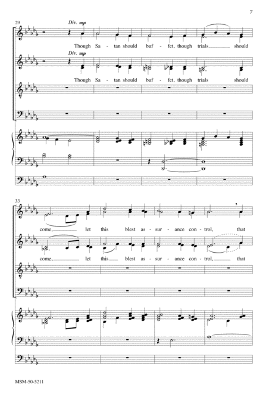 It Is Well with My Soul Divisi scores gallery preview page 5