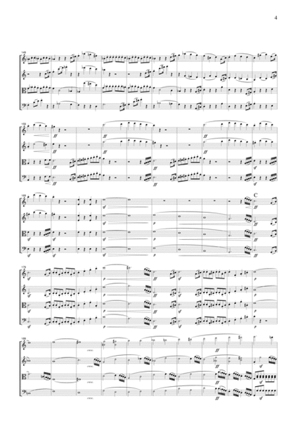 Beethoven Symphony No.1, 1st mvt., for string quartet, CB001 image number null