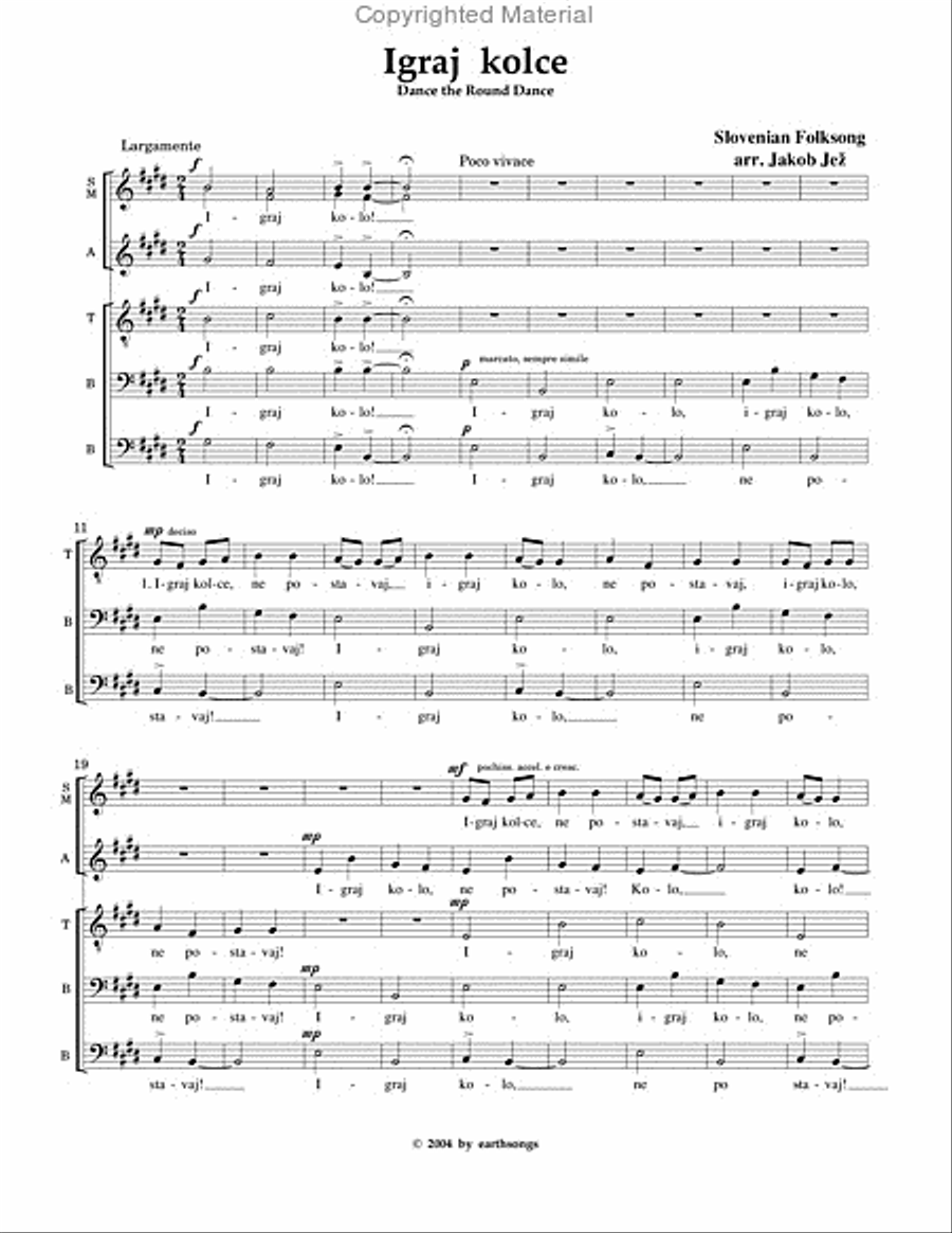 igraj kolce igraj kolce SSATBB scores gallery preview page 2
