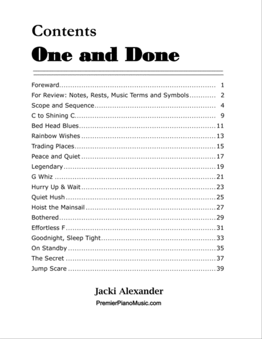One & Done for the Late Beginner Piano Method scores gallery preview page 5