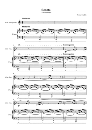 Tomaz Nedoh: Sonata (for Alto Saxophone and Piano)