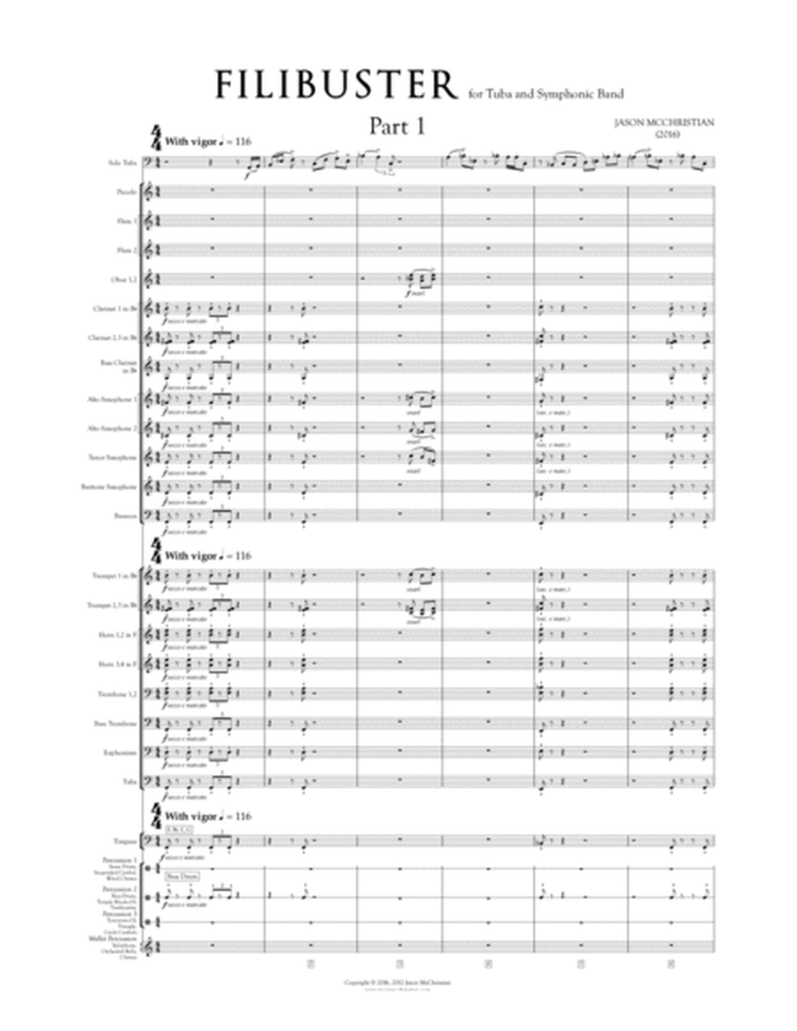 Filibuster - for Tuba and Symphonic Band image number null