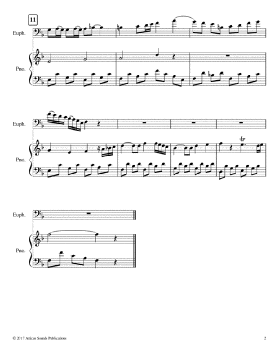 Heidenröslein: Variations on a Theme by Franz Schubert Brass Duet scores gallery preview page 6