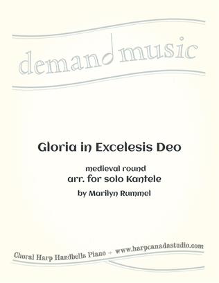 Gloria in Excelsis Deo - old English round for Kantele in D