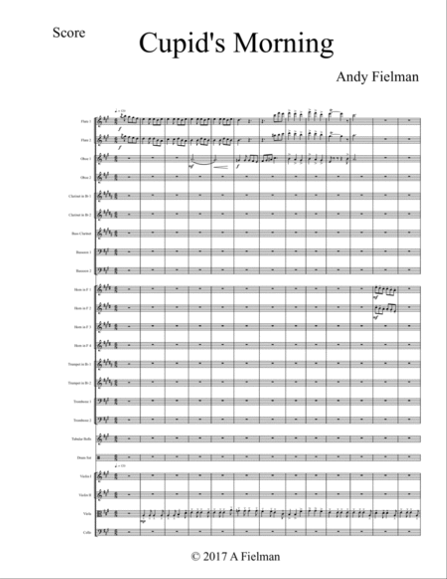 Cupid's Morning Cupid's Morning Chamber Orchestra scores gallery preview page 1