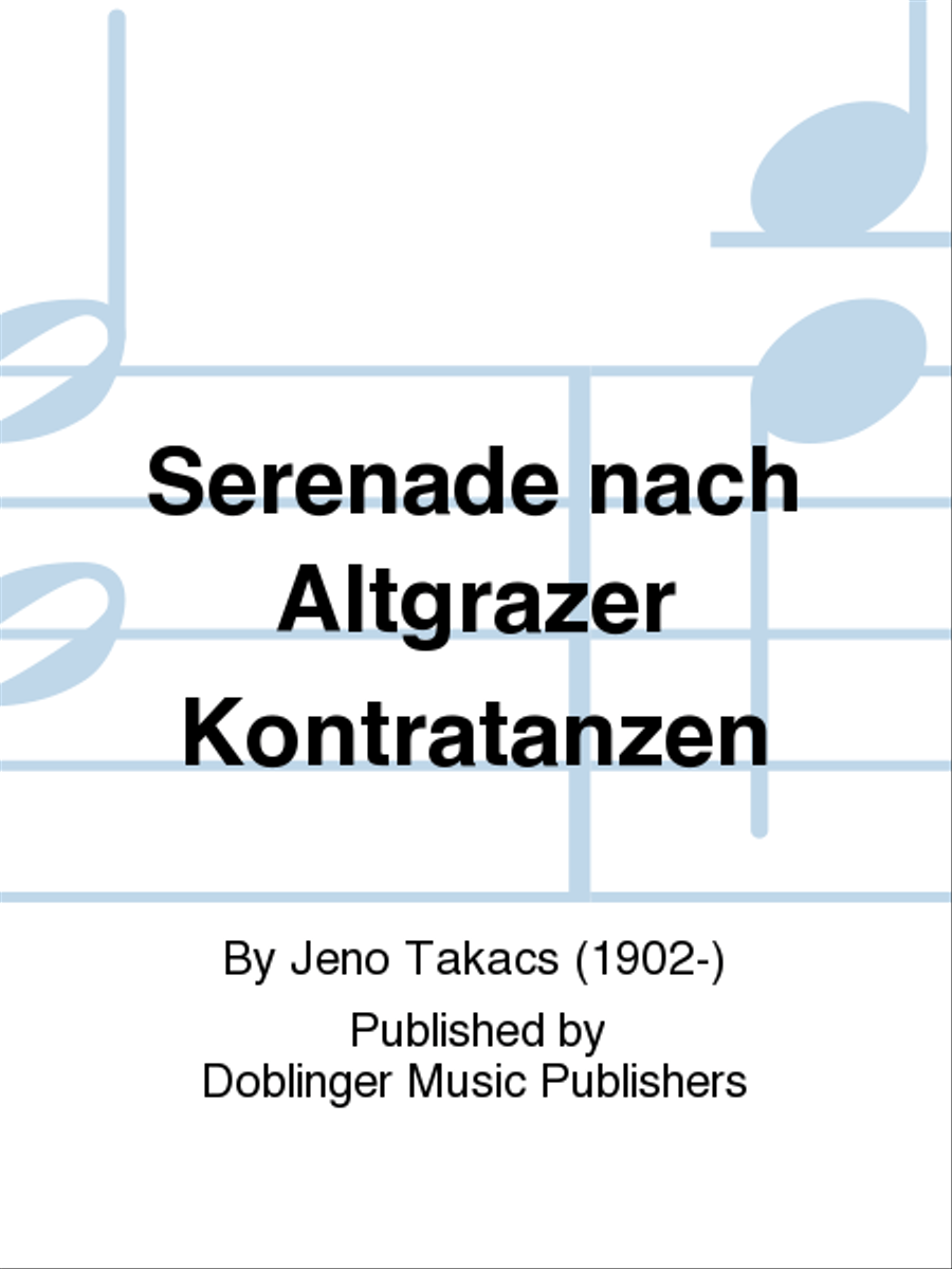 Serenade nach Altgrazer Kontratanzen Orchestra scores gallery preview page 1