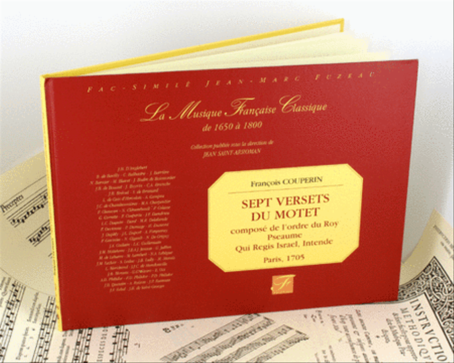 Seven versets of the motet composed by order of the King Flute scores gallery preview page 1