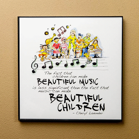 Beautiful Music, Beautiful Children Print