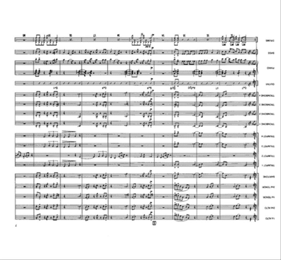 Beneath An Orange Moon Jazz Ensemble scores gallery preview page 7