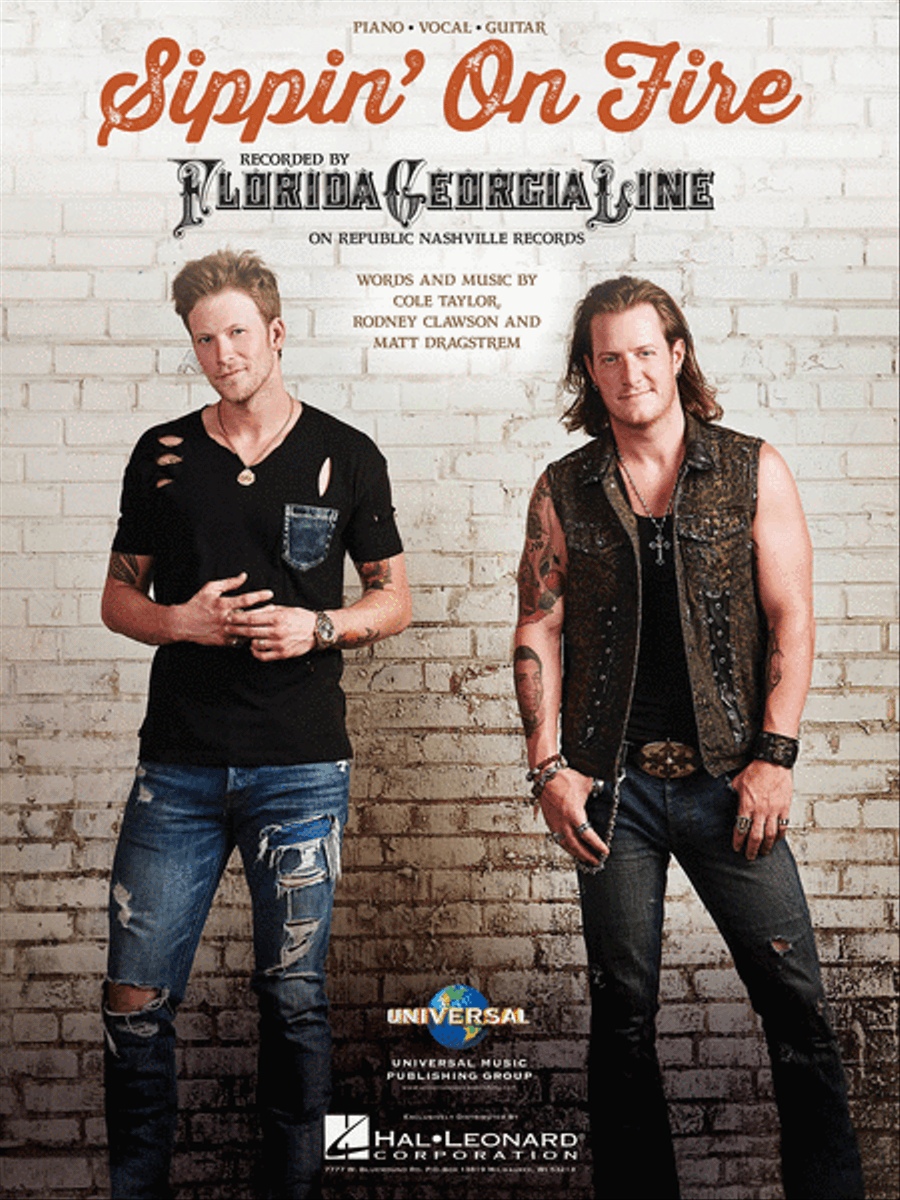 Sippin' on Fire Piano, Vocal, Guitar scores gallery preview page 1
