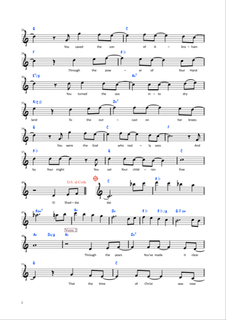 El Shaddai Piano Solo scores gallery preview page 3