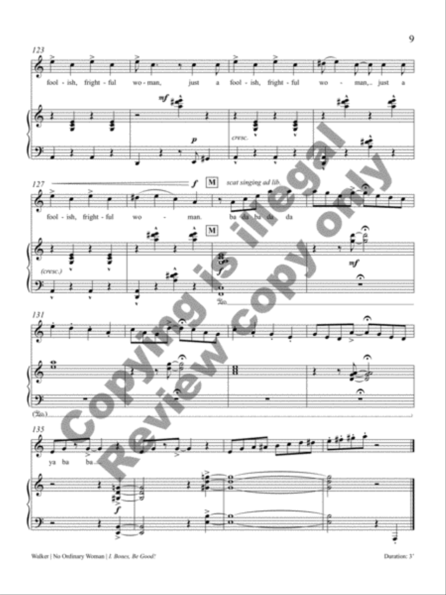 No Ordinary Woman! Soprano Voice scores gallery preview page 10