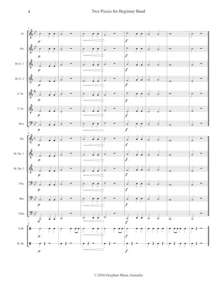 Two Pieces for Beginner Band