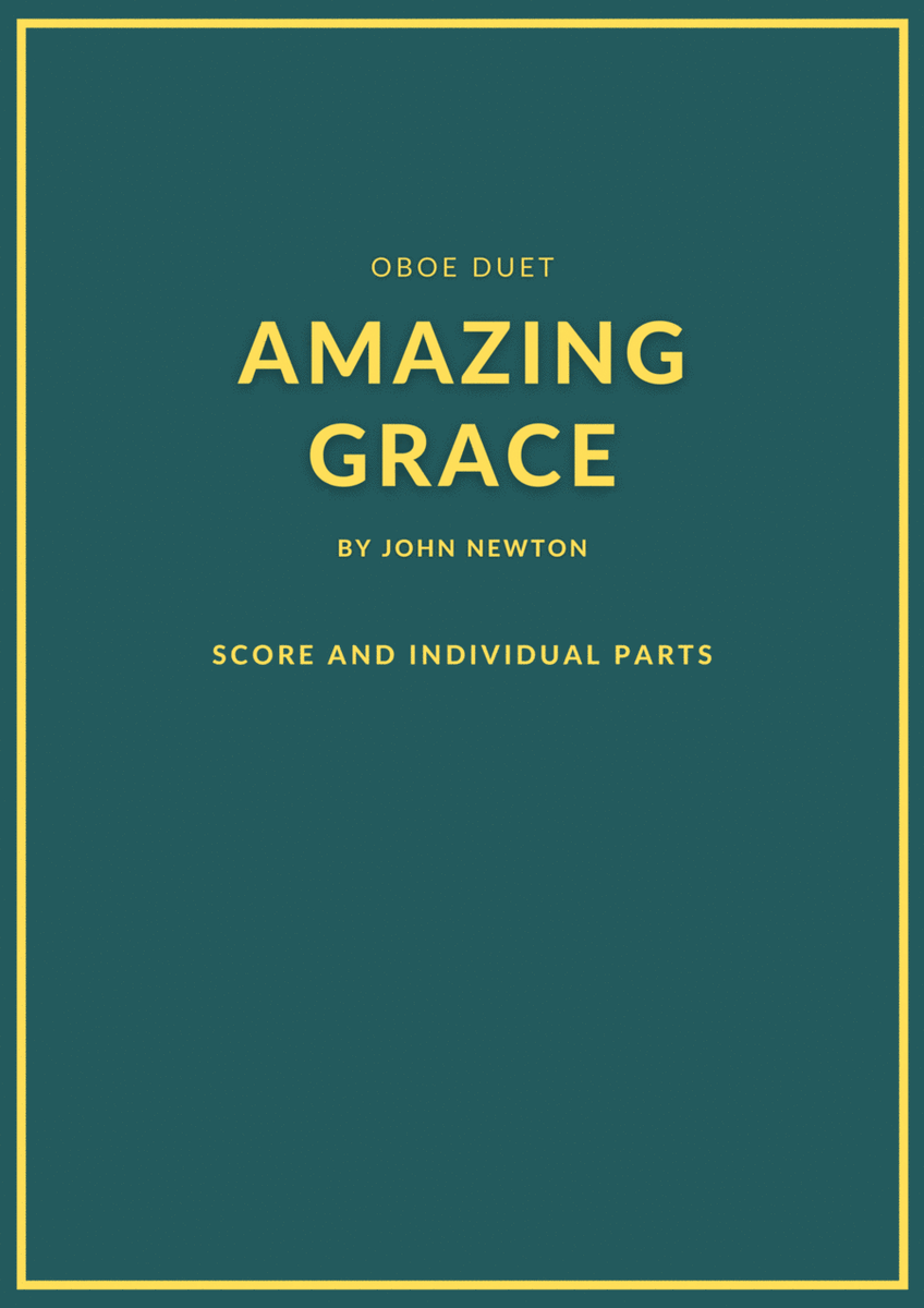 Amazing Grace oboe duet image number null