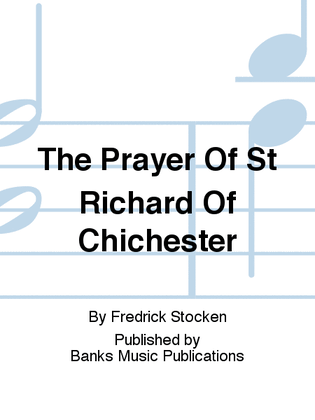 Book cover for The Prayer Of St Richard Of Chichester