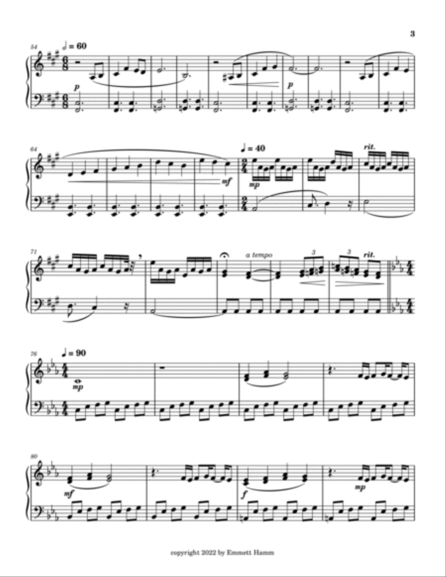 Painted Rhapsody Painted Rhapsody Piano Solo scores gallery preview page 3