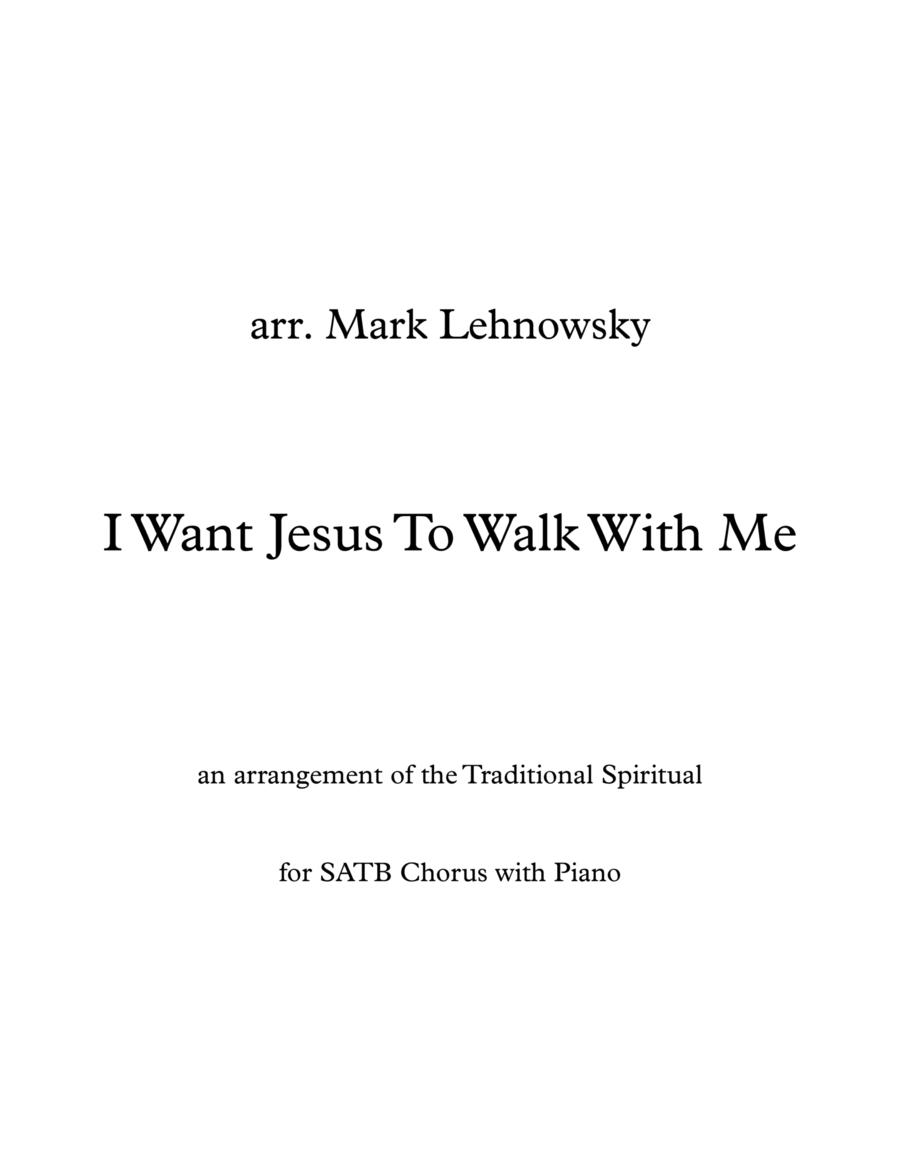 I Want Jesus to Walk with Me image number null