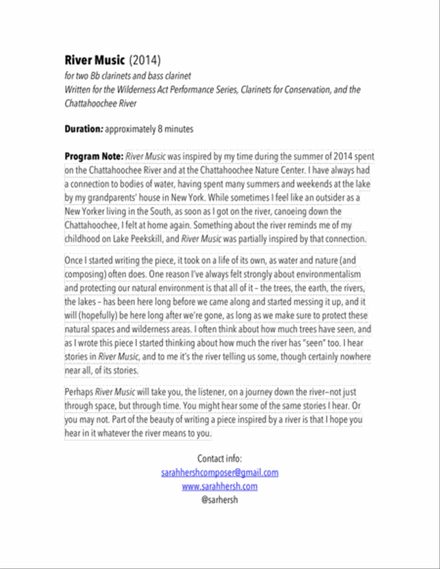 River Music Small Ensemble scores gallery preview page 2