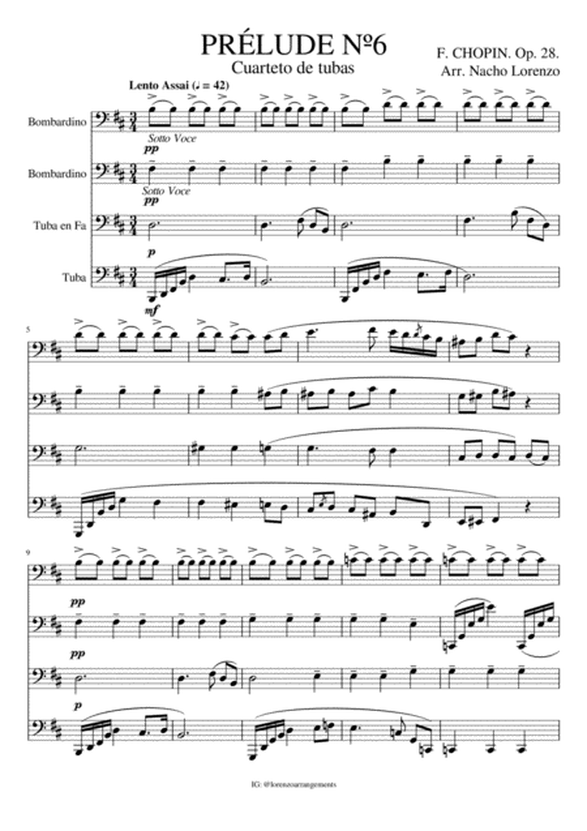 Prelude Nº 6, . Euphonium/Tuba Quartet image number null
