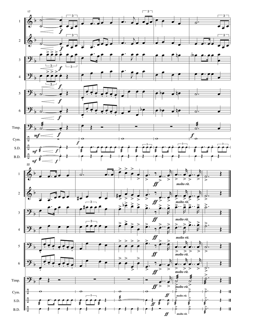 Andorra National Anthem: Himne Andorra Large Ensemble scores gallery preview page 6