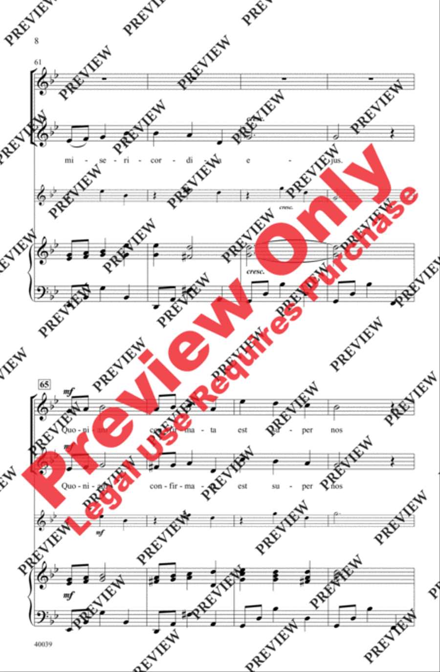 Laudate Dominum 2-Part scores gallery preview page 8