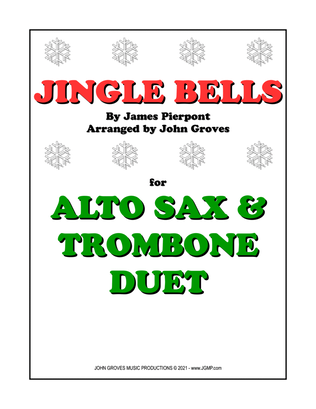 Book cover for Jingle Bells - Alto Sax & Trombone Duet