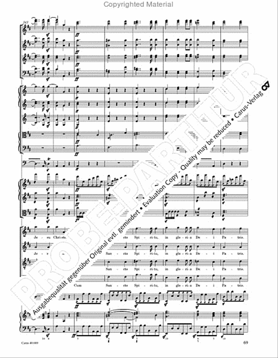 Missa solemnis Missa solemnis 4-Part scores gallery preview page 85