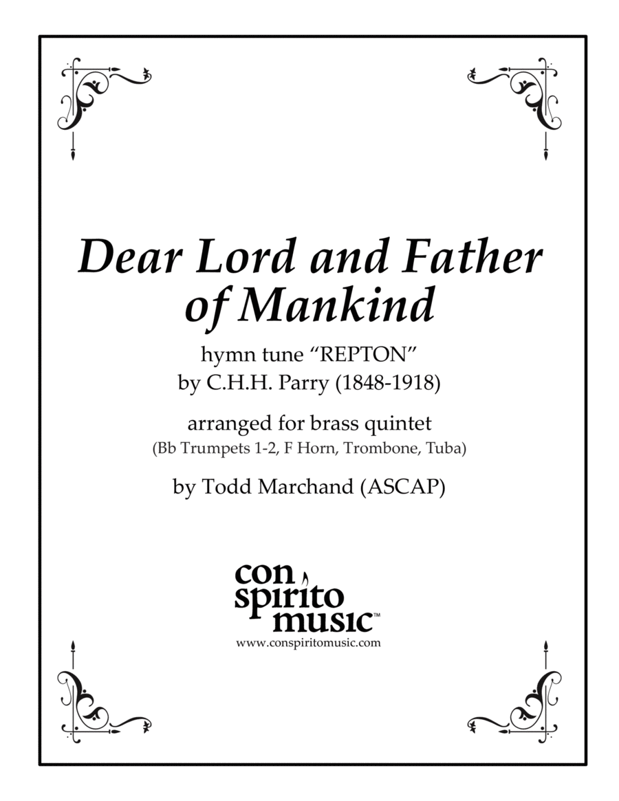 Dear Lord and Father of Mankind (REPTON) - brass quintet Brass Quintet scores gallery preview page 1