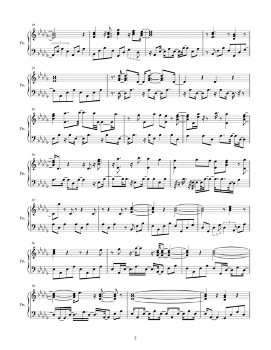 A Song For Frances Piano scores gallery preview page 2