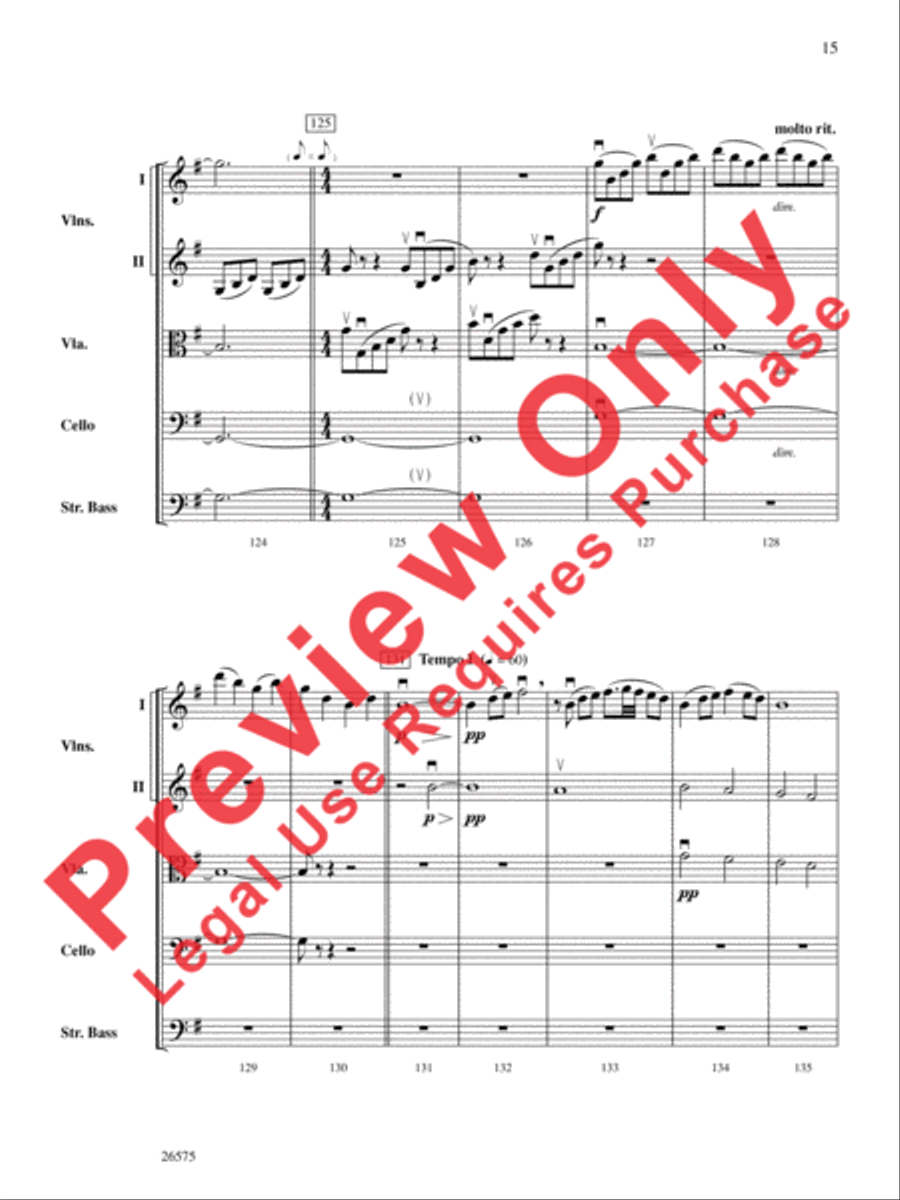 Of Glorious Plumage String Orchestra scores gallery preview page 16