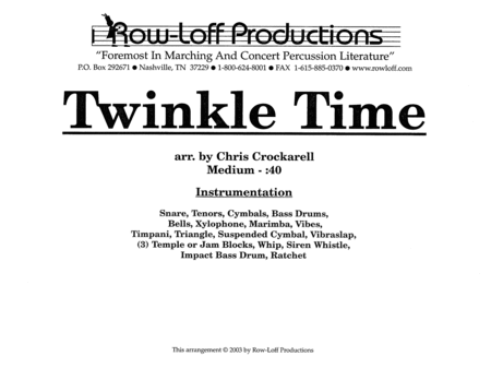 Twinkle Time w/Tutor Tracks