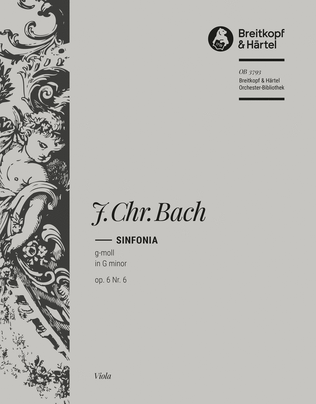 Book cover for Sinfonia in G minor Op. 6 No. 6