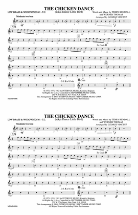 The Chicken Dance: Low Brass & Woodwinds #1 - Treble Clef