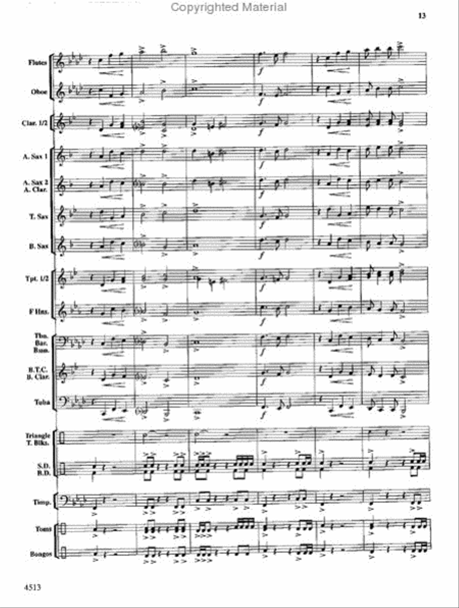 The Invincible Warrior Concert Band scores gallery preview page 12
