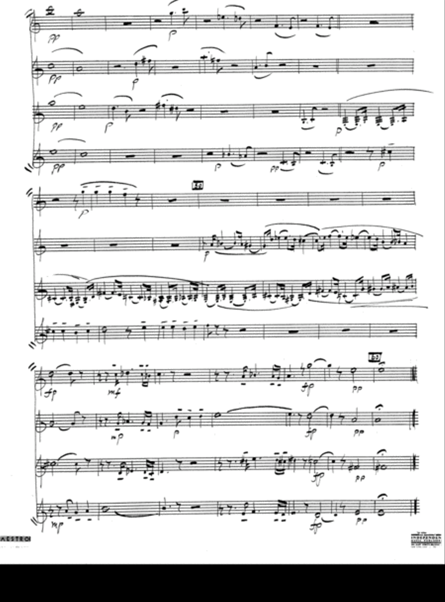 [NowakL] Suite for Four Instruments Small Ensemble scores gallery preview page 5