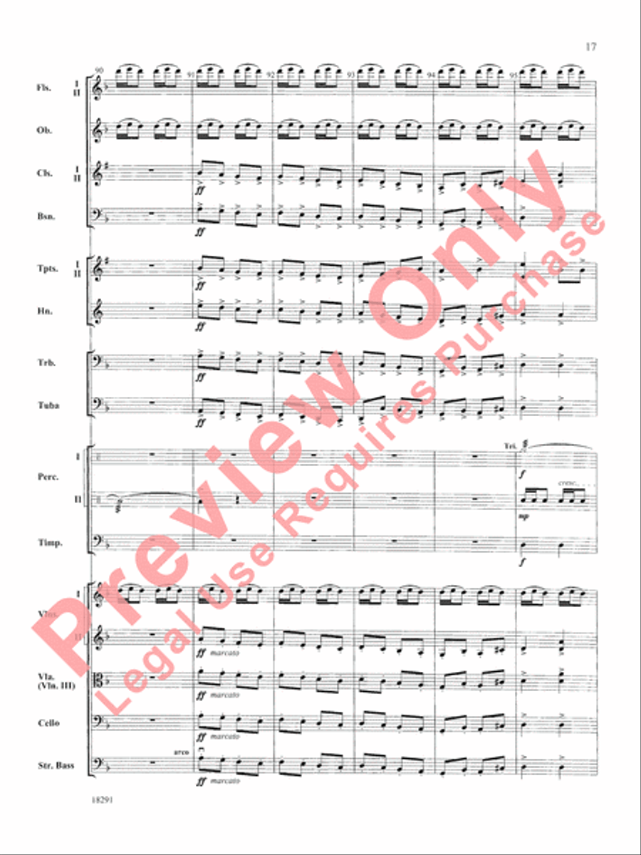 Hungarian Air and Dance Full Orchestra scores gallery preview page 18