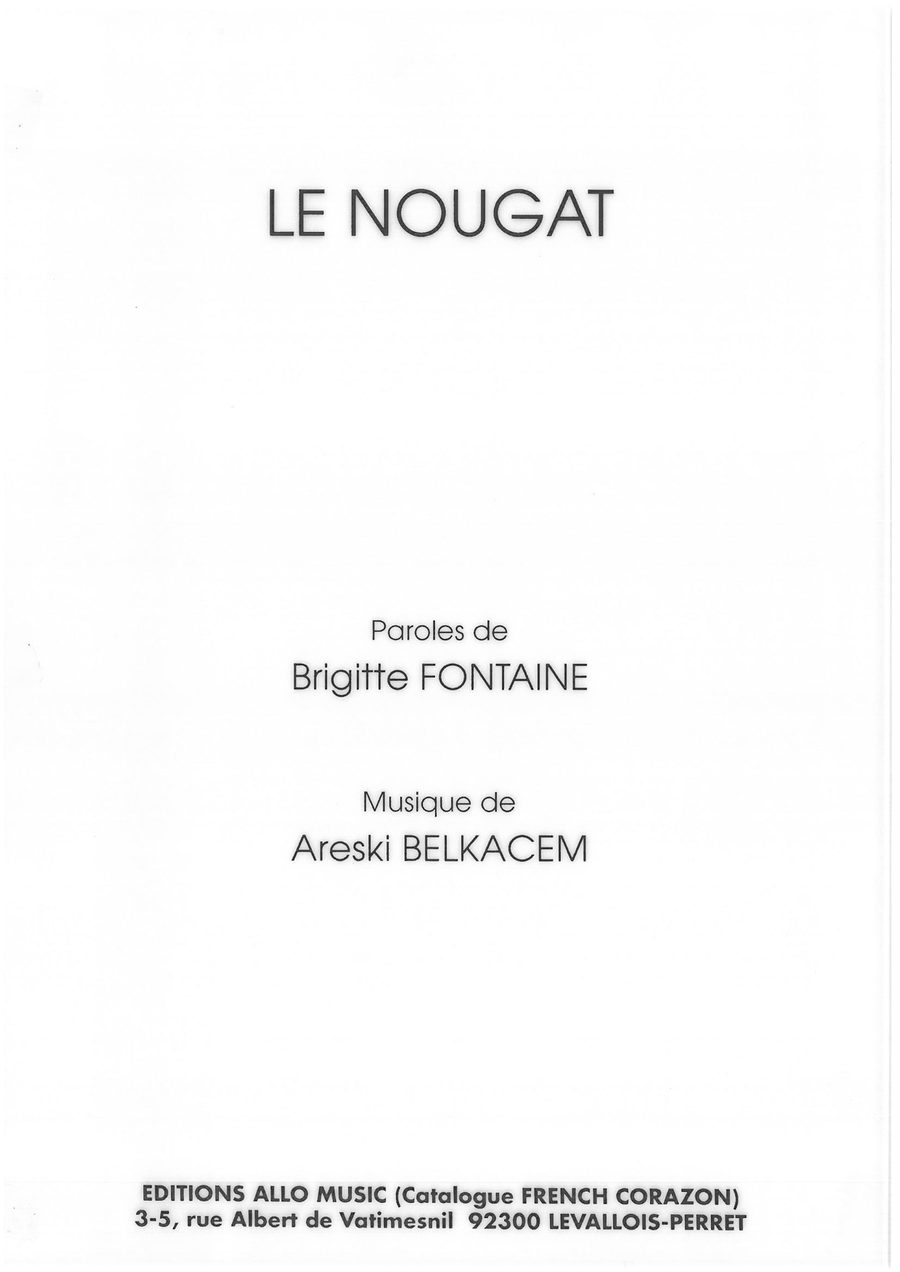 Le Nougat Piano, Vocal scores gallery preview page 1