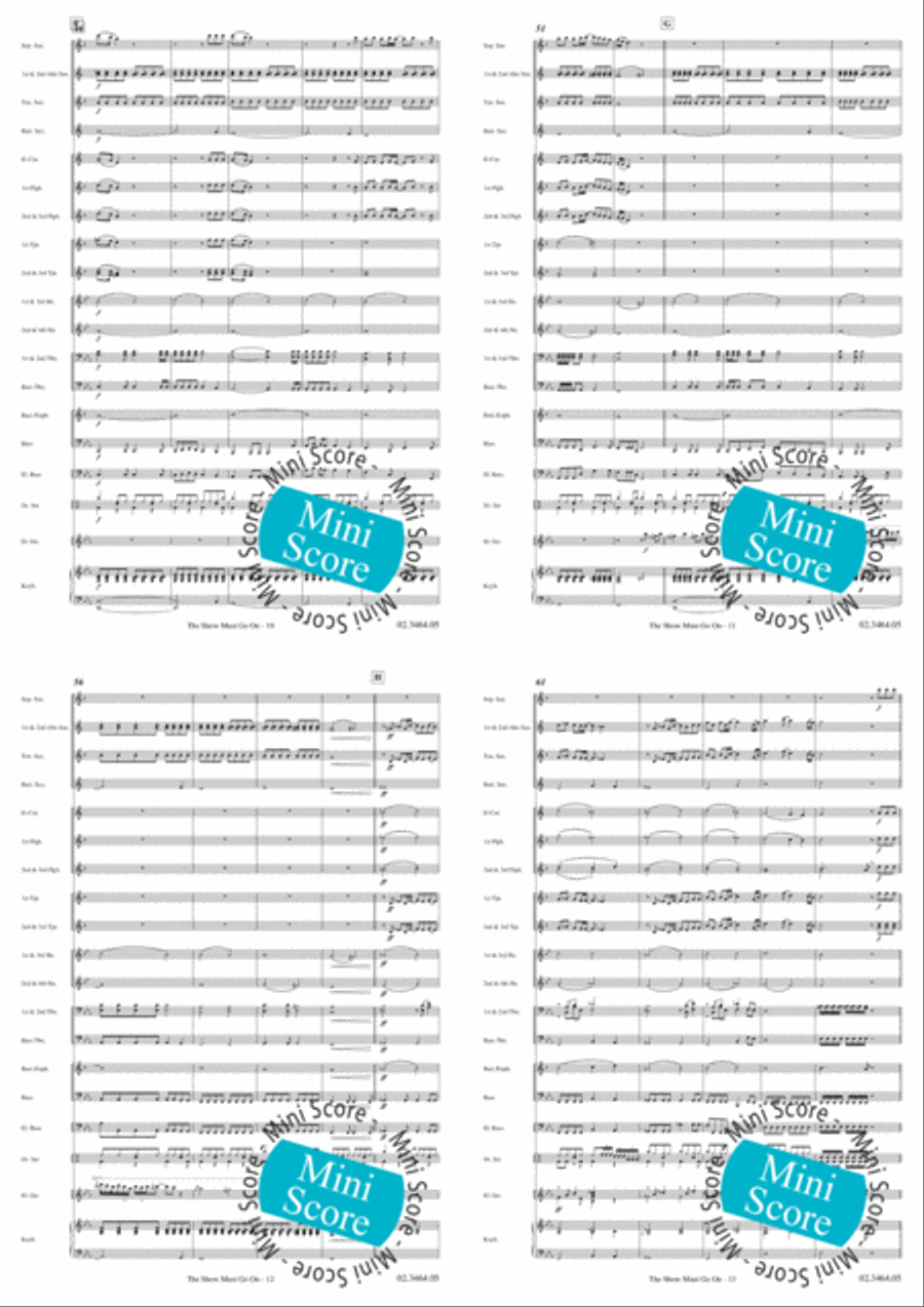 The Show must go On Fanfare Band scores gallery preview page 5