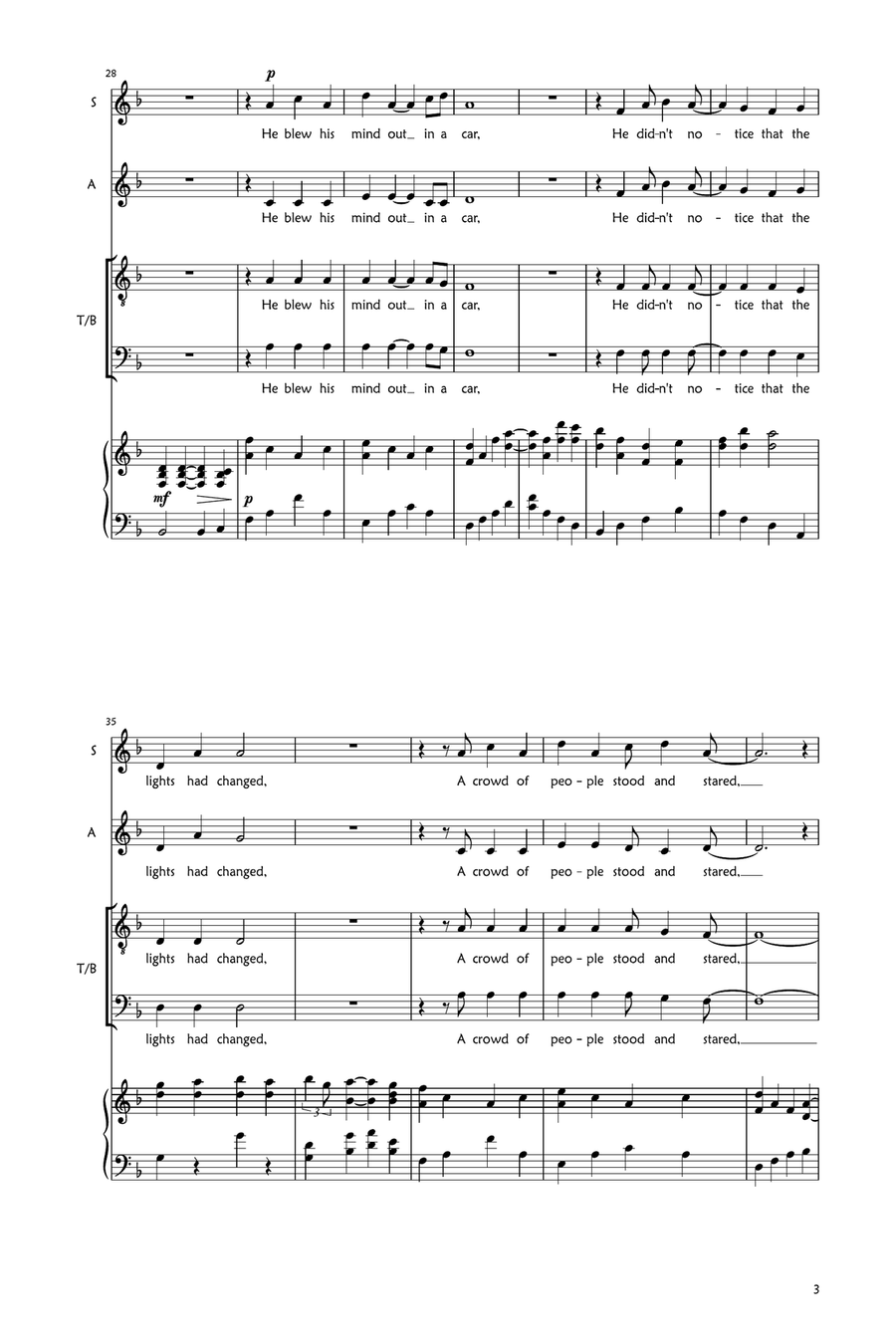 A Day In The Life 3-Part scores gallery preview page 3