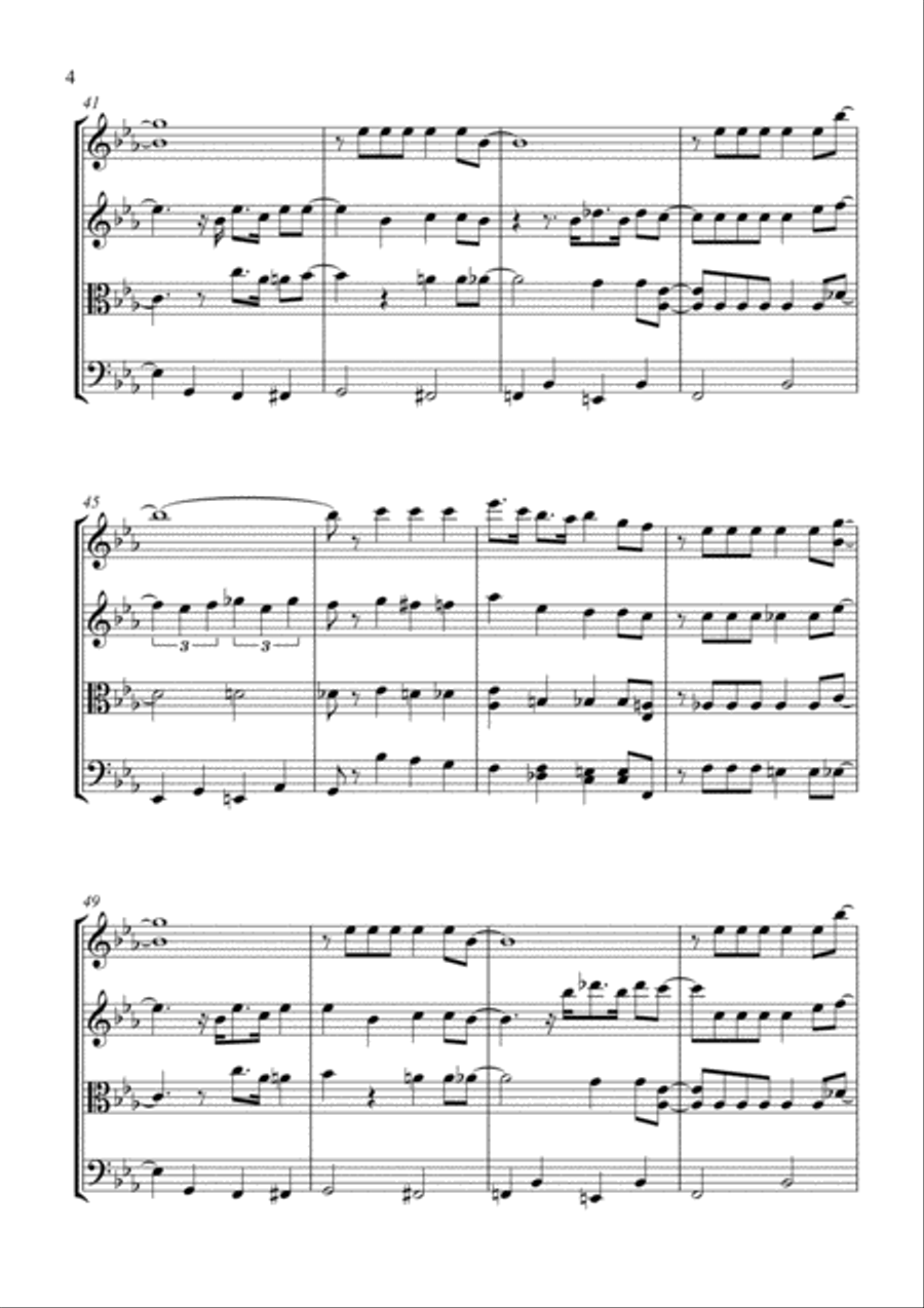 They Can't Take That Away From Me from THE BARKLEYS OF BROADWAY from SHALL WE DANCE String Quartet scores gallery preview page 4
