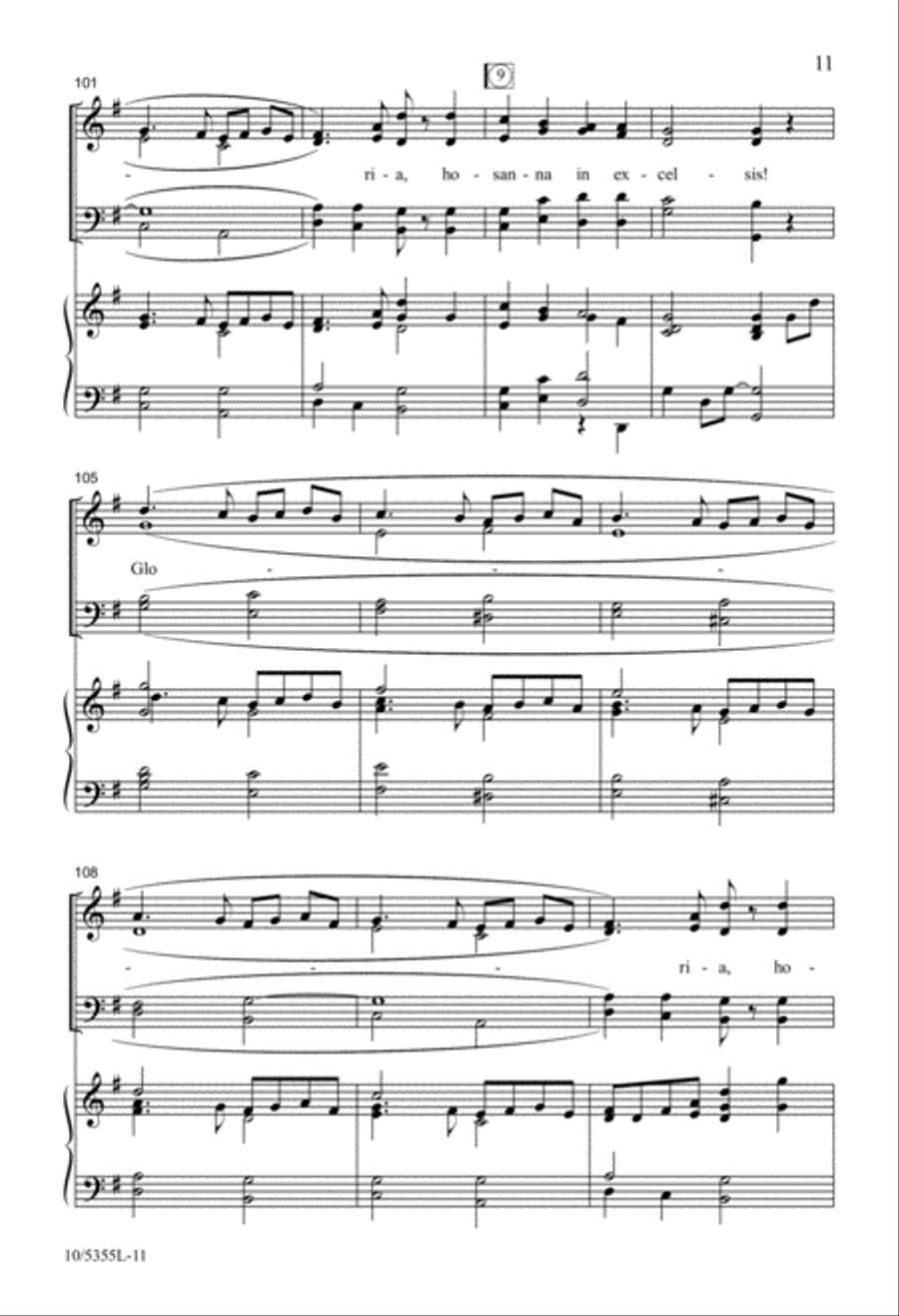Ding Dong! The Christmas Bells Are Ringing 4-Part scores gallery preview page 11