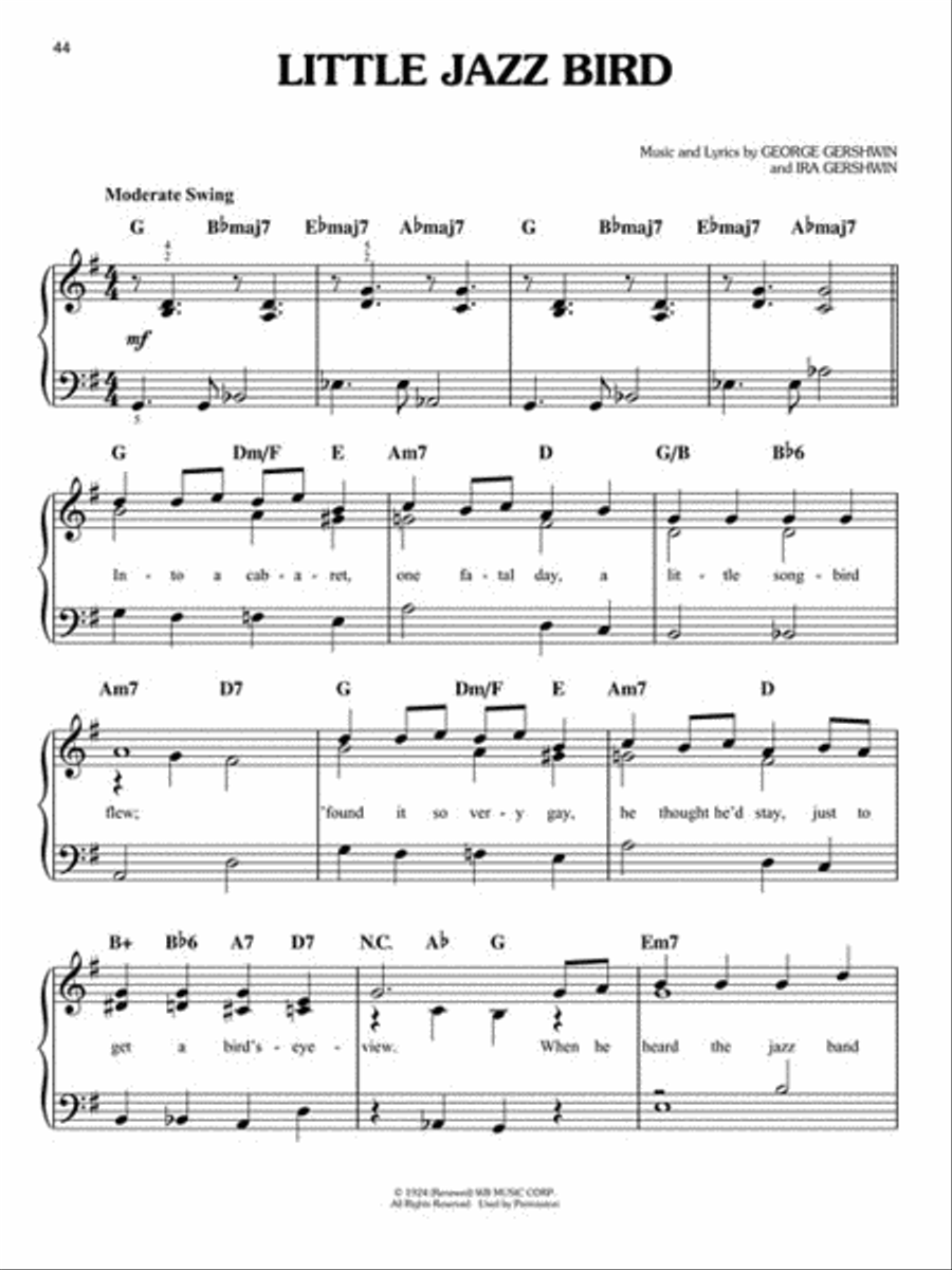 George Gershwin for Easy Piano Easy Piano scores gallery preview page 4