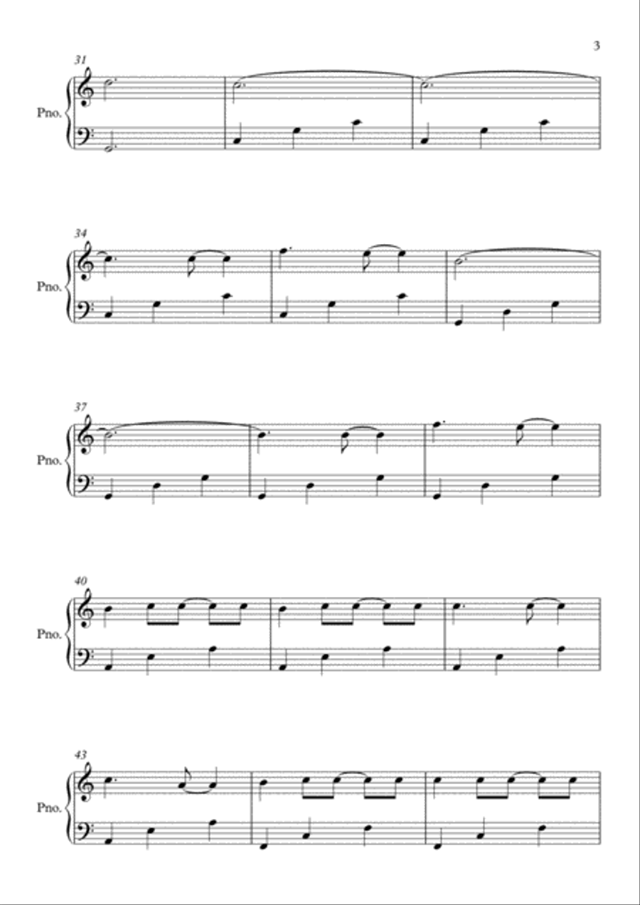 Before You Go Easy Piano scores gallery preview page 3