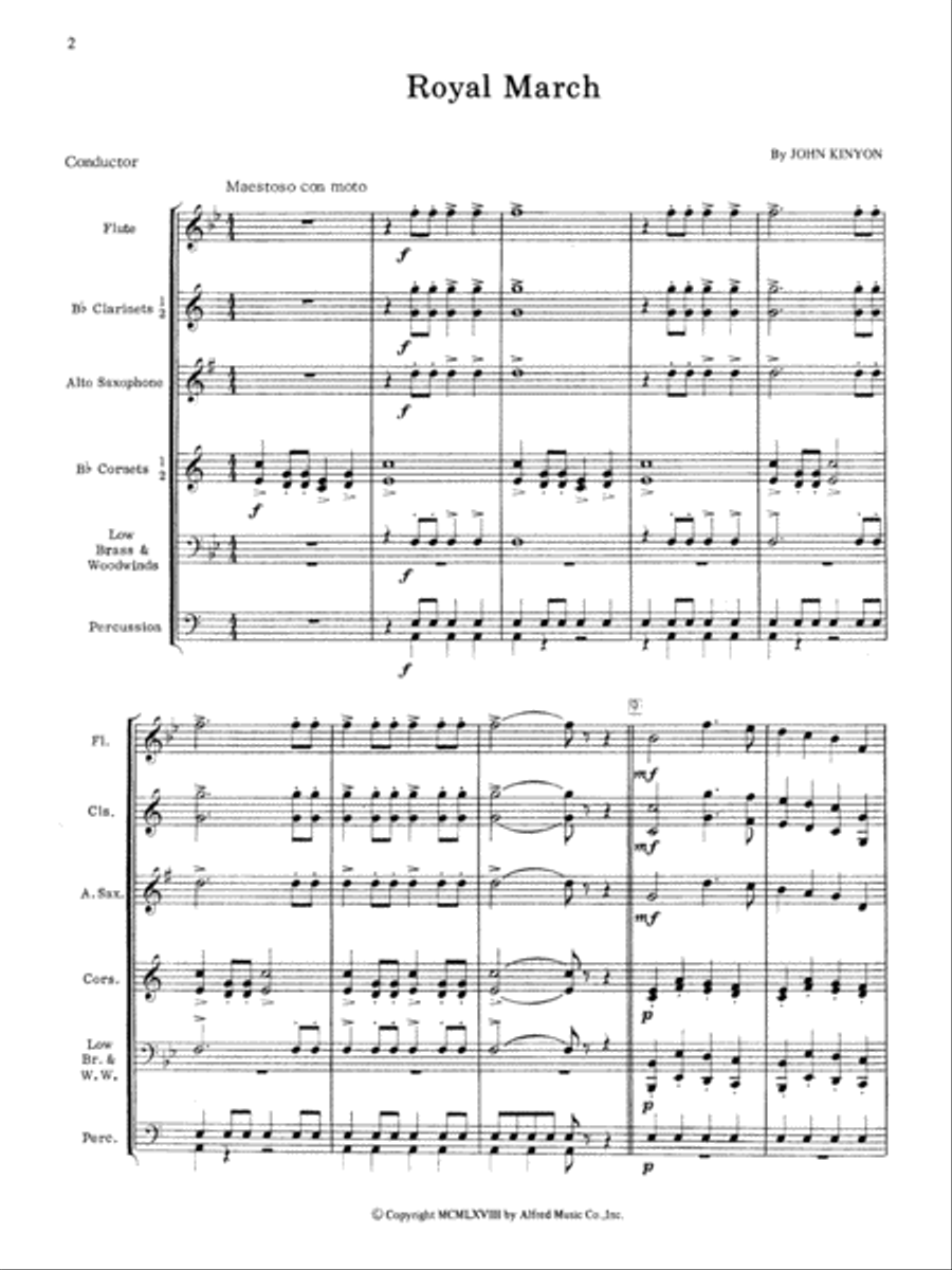 Royal March: Score Royal March: Score Concert Band scores gallery preview page 2