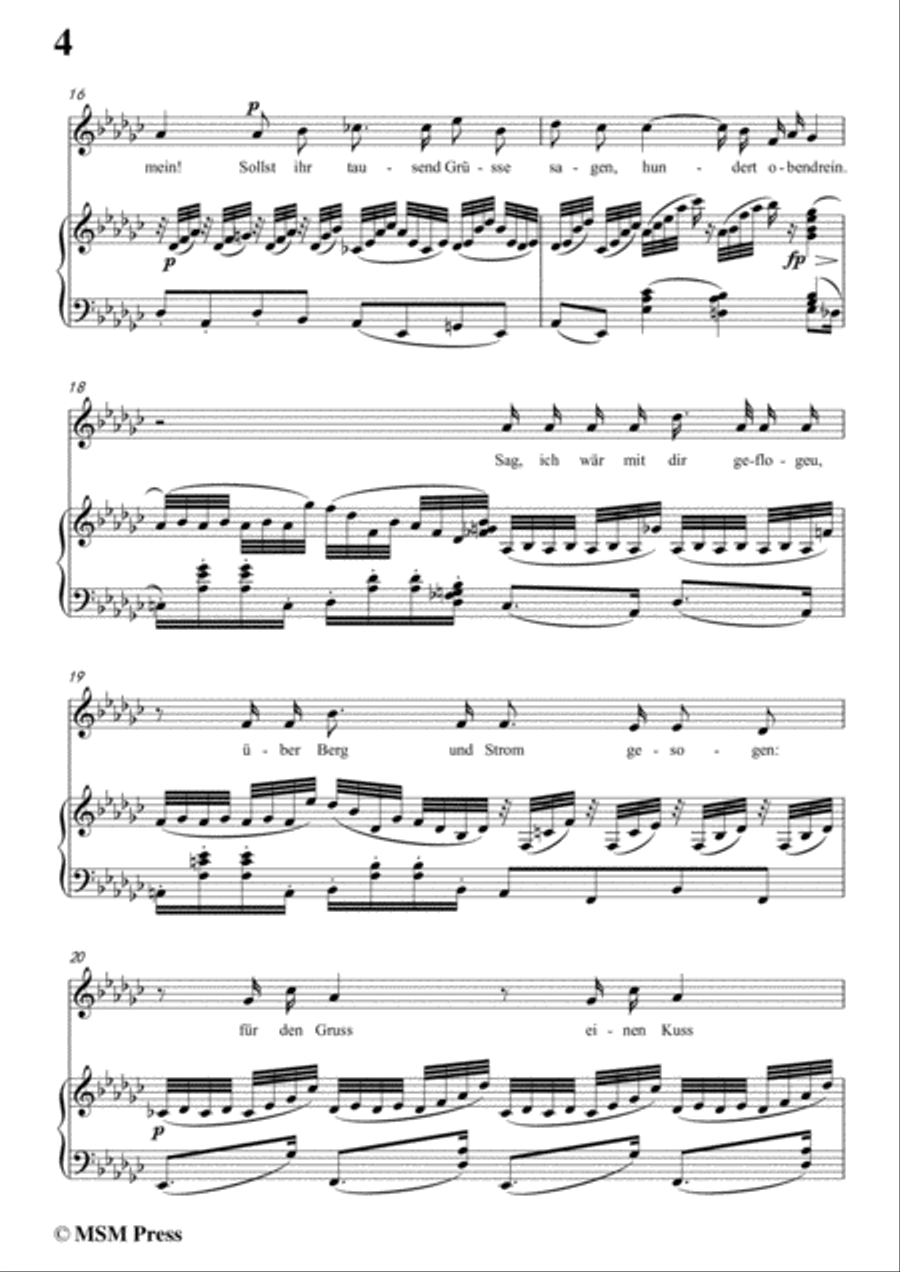 Schumann-Aufträge,in G flat Major,Op.77,No.5,for Voice and Piano Voice Solo scores gallery preview page 6