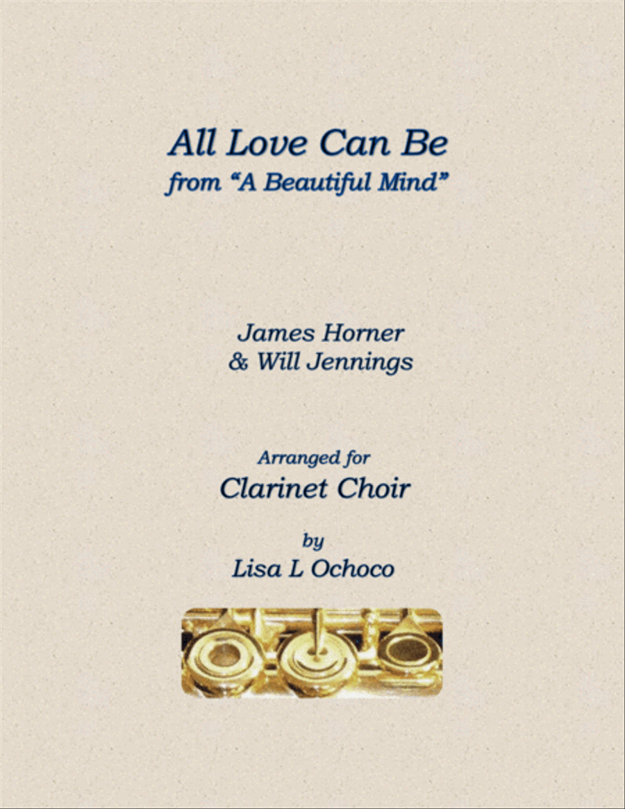 All Love Can Be All Love Can Be Clarinet Choir scores gallery preview page 1