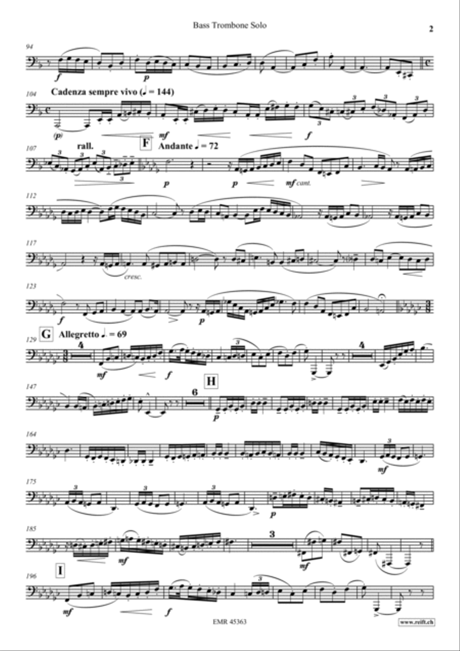 Carmen Fantasy Trombone scores gallery preview page 3