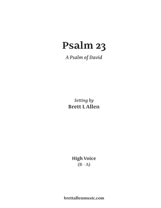 Psalm 23 for High Voice & Piano
