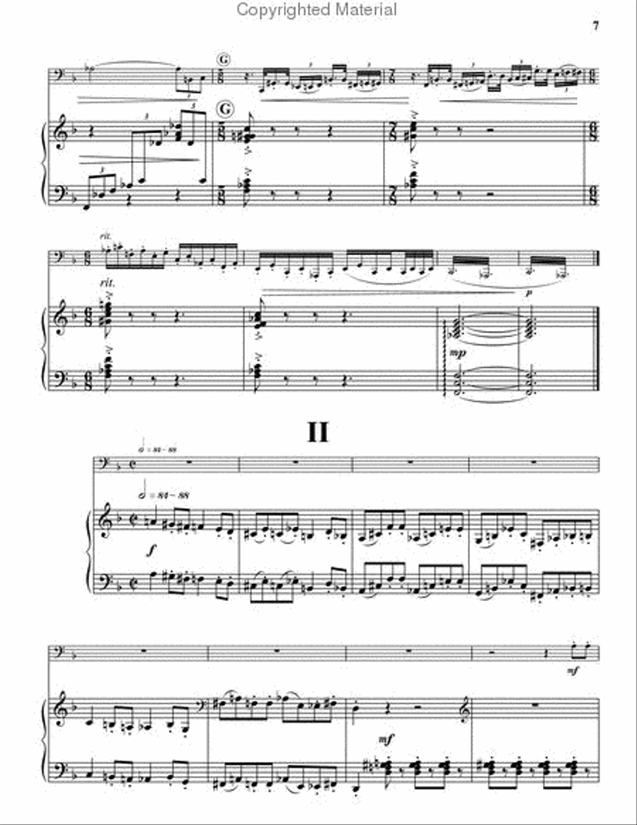 Sonata for Tuba Tuba scores gallery preview page 4